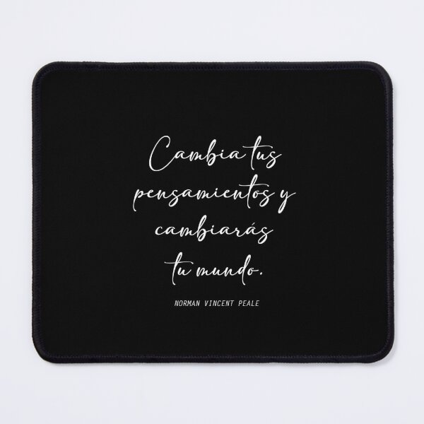 Item preview, Cambia tus pensamientos y cambiarás tu mundo, Norman Vincent Peale designed and sold by Aryam Quotes.