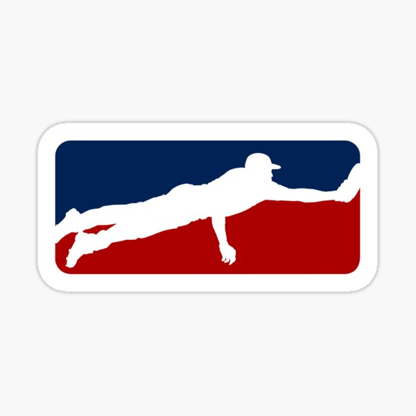 Vista previa del artículo con la obra «Logotipo de béisbol - Captura de buceo», diseñado y vendido por FandFDesigns.