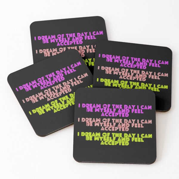 Item preview, be myself and feel accepted designed and sold by petrichor-store.