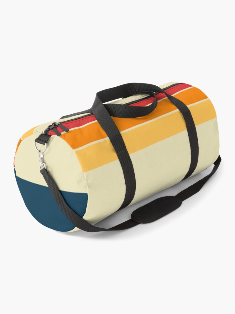 Thumbnail 1 of 3, Duffle Bag, Norwegian 70s Vintage Retro Stripes designed and sold by Deutschic.
