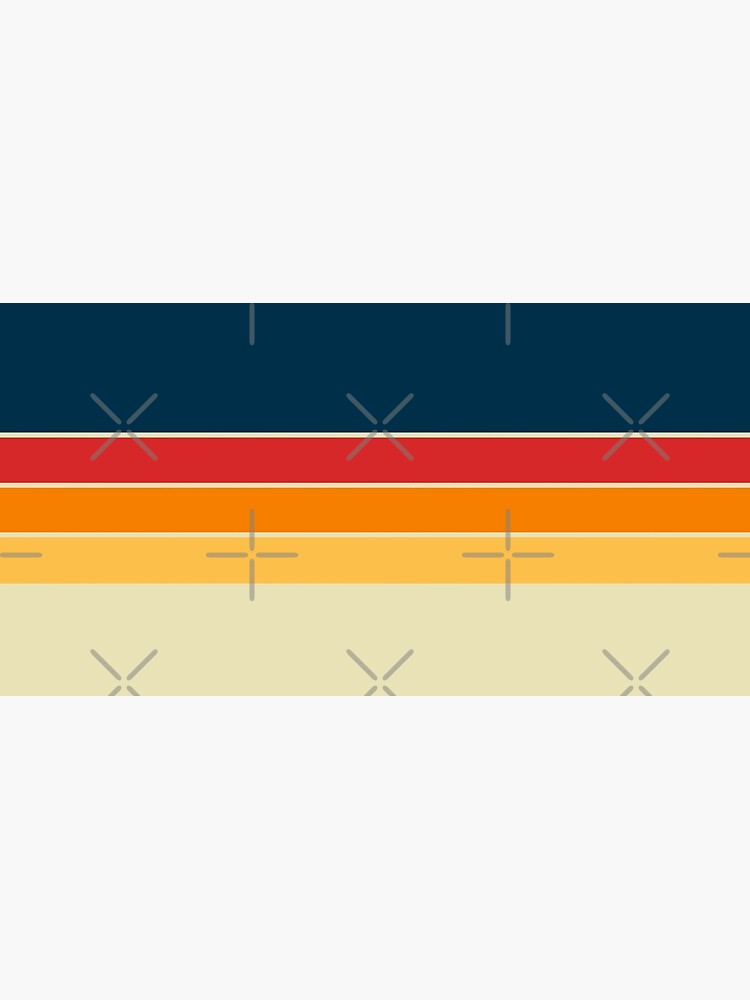 Thumbnail 5 of 5, Mouse Pad, Norwegian 70s Vintage Retro Stripes designed and sold by Deutschic.