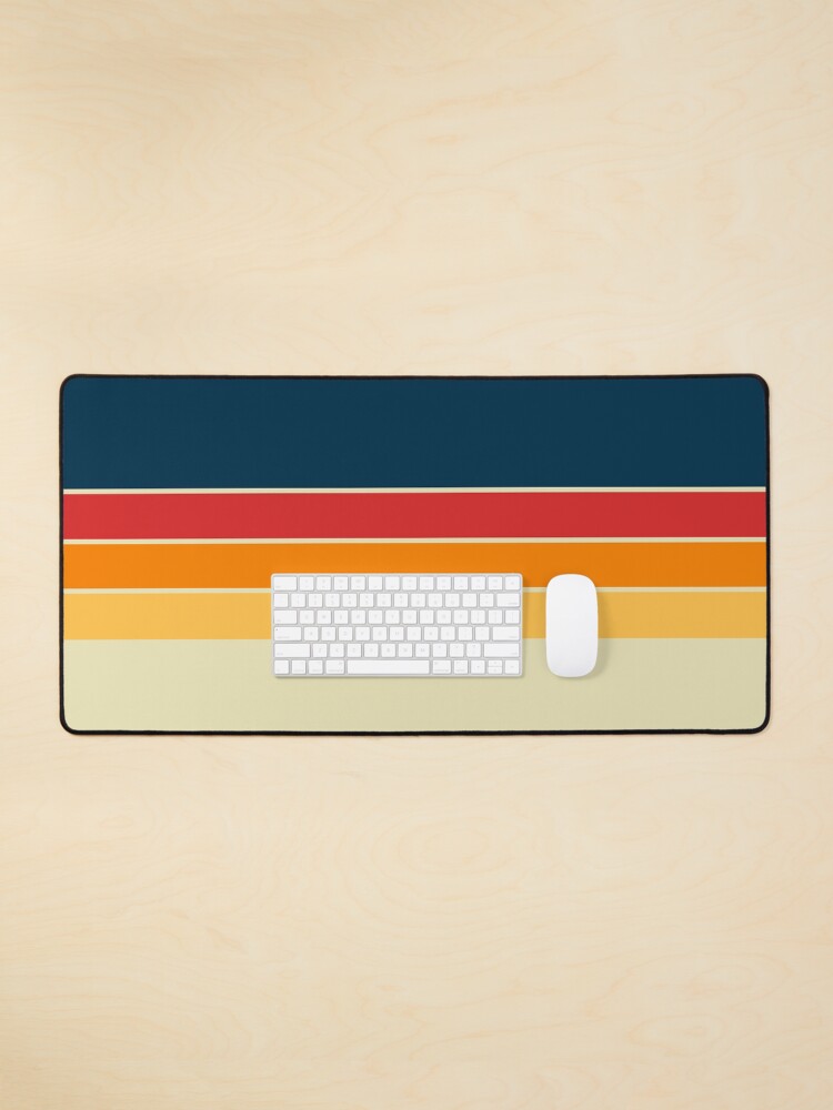 Thumbnail 1 of 5, Mouse Pad, Norwegian 70s Vintage Retro Stripes designed and sold by Deutschic.