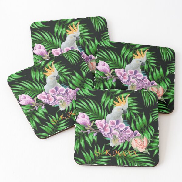 Item preview, Wild jungle flower parrot  designed and sold by SKMAXX.