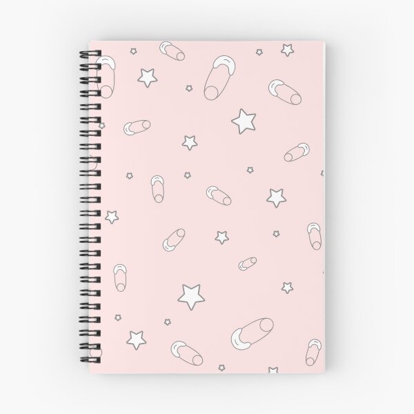 Item preview, Pink baby diaper safety pins and stars pattern designed and sold by TheWalnut.