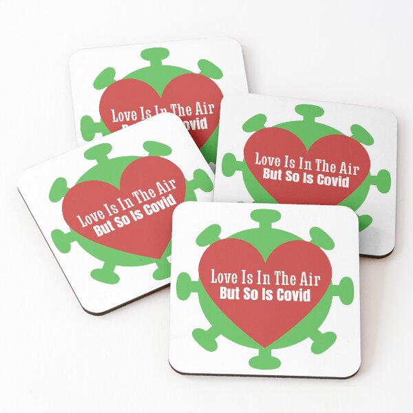 Item preview, Love Is In The Air But So Is Covid designed and sold by Harvey Bell.