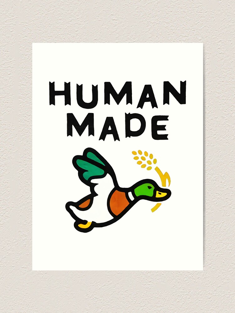 HUMAN MADE New Spring And Summer Logo Duck Print Retro Bamboo