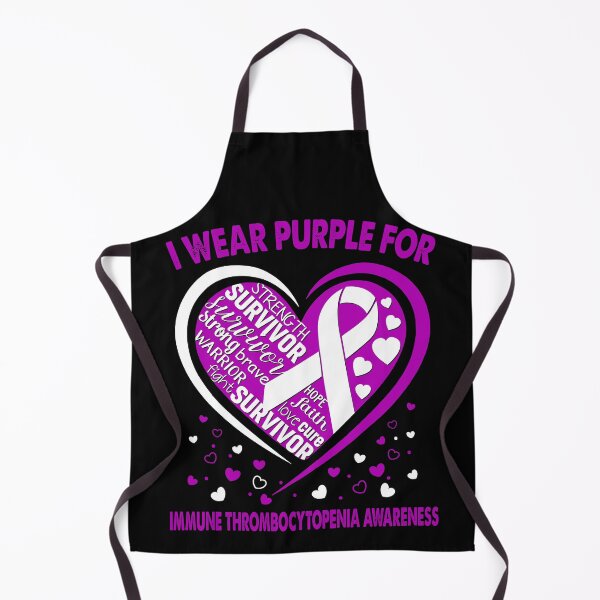 Item preview, I Wear Purple For Immune Thrombocytopenia Survivor Heart Ribbon designed and sold by heppenp.