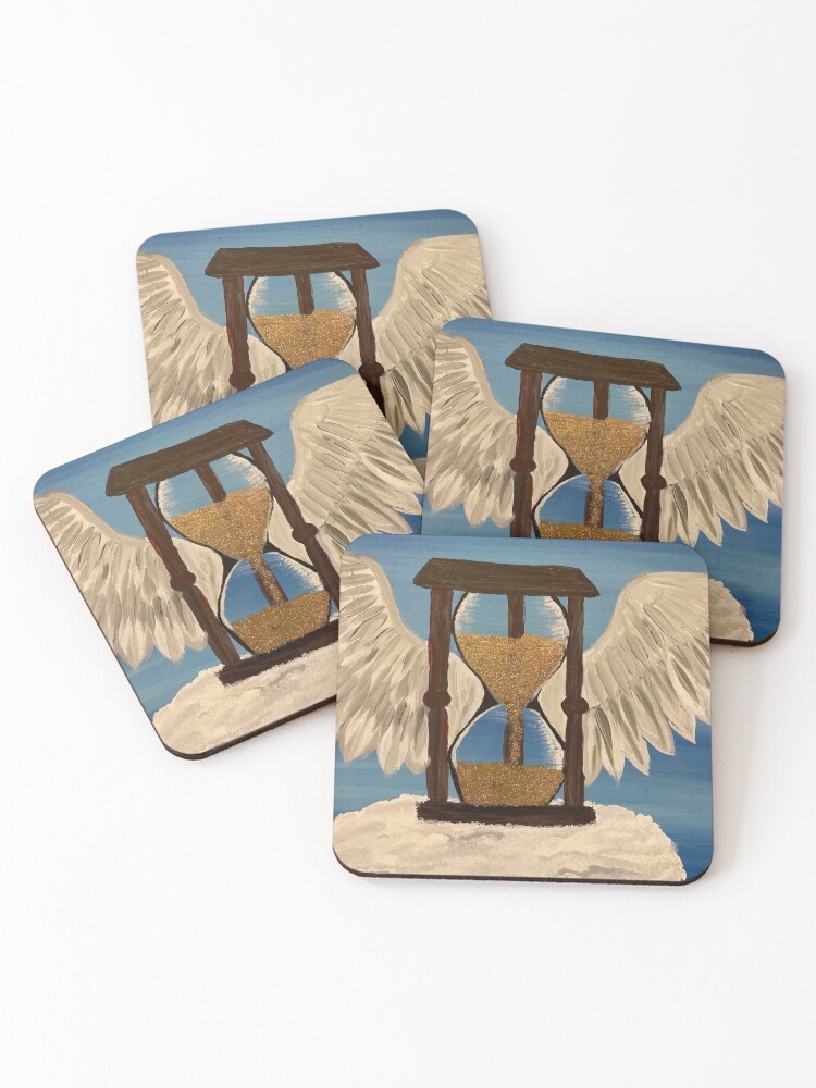 Thumbnail 1 of 5, Coasters (Set of 4), Time Flying By designed and sold by TCMAS.