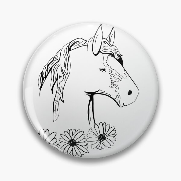 Item preview, Unique Horse in Flowers designed and sold by theaadesigns.