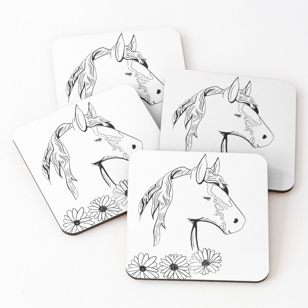 Item preview, Unique Horse in Flowers designed and sold by theaadesigns.