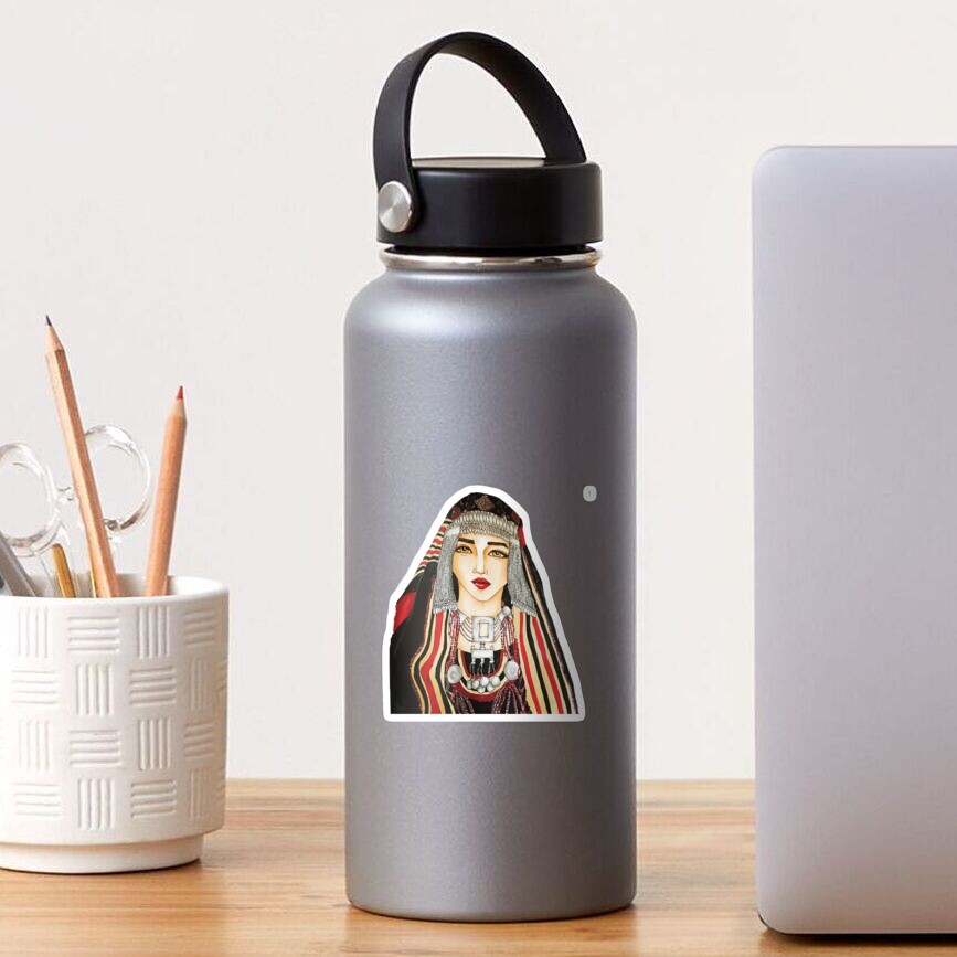 Yemeni woman Illustration Sticker