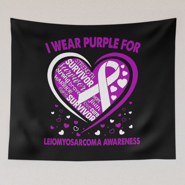 Item preview, I Wear Purple For Leiomyosarcoma Survivor Heart Ribbon designed and sold by heppenp.