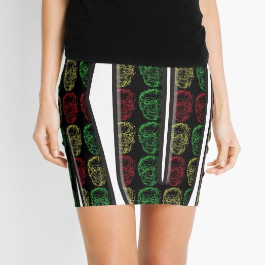 Skull spelled for you Mini Skirt