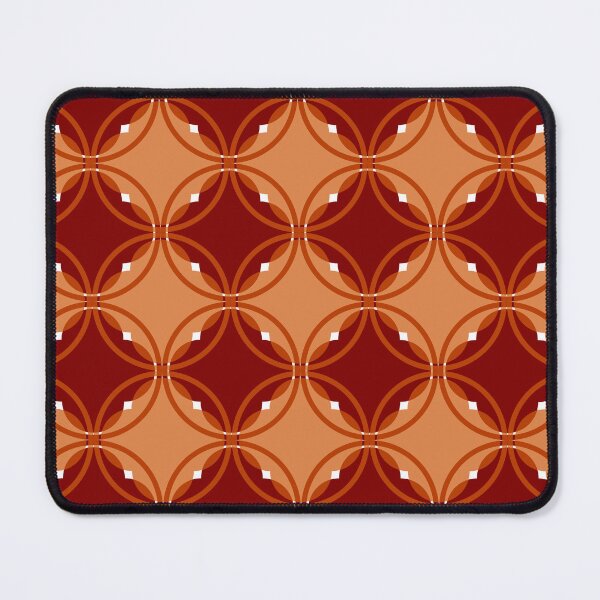 Item preview, Red & Orange Modern Quatrefoil Pattern designed and sold by rgbguy.