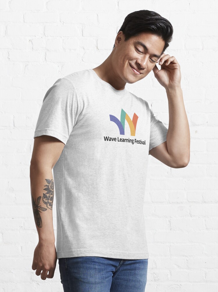 Wave Logo (With Words, No Background) | Essential T-Shirt
