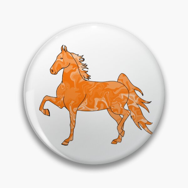 Item preview, Swirly Saddlebred Trotting Horse Orange designed and sold by theaadesigns.