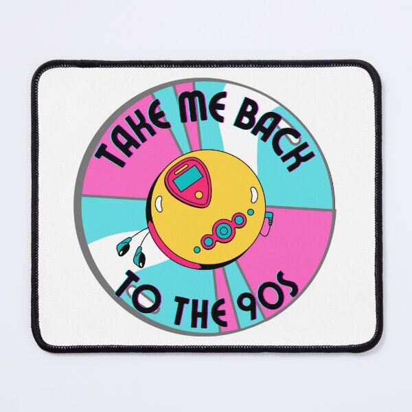 Item preview, Colorful Take Me Back To The 90s Discman And CD retro design designed and sold by Cora Gregory.