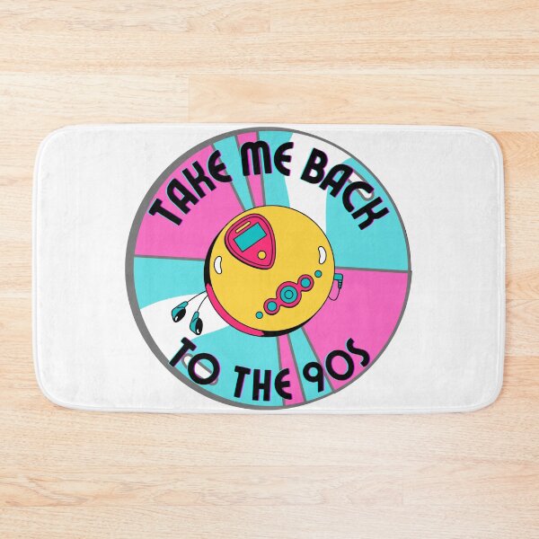 Item preview, Colorful Take Me Back To The 90s Discman And CD retro design designed and sold by Cora Gregory.