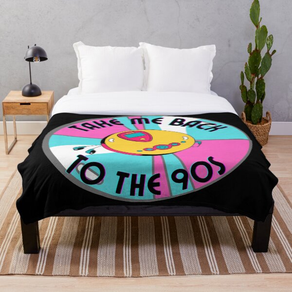 Item preview, Colorful Take Me Back To The 90s Discman And CD retro design black version designed and sold by Cora Gregory.