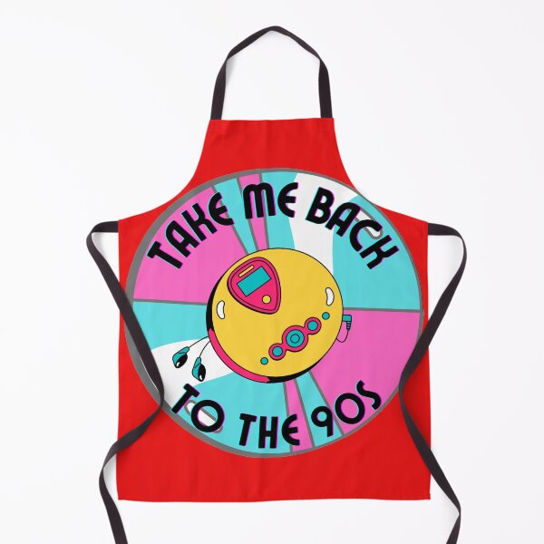 Item preview, Colorful Take Me Back To The 90s Discman And CD retro design red version designed and sold by Cora Gregory.