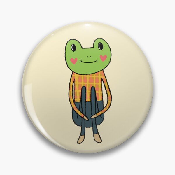 Item preview, Frog Boy Character with PlaidShirt designed and sold by GillianMeilin.