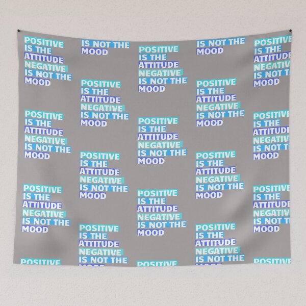 Item preview, Positive is the attitude, Negative is not the mood.  designed and sold by dapperFreestyle.