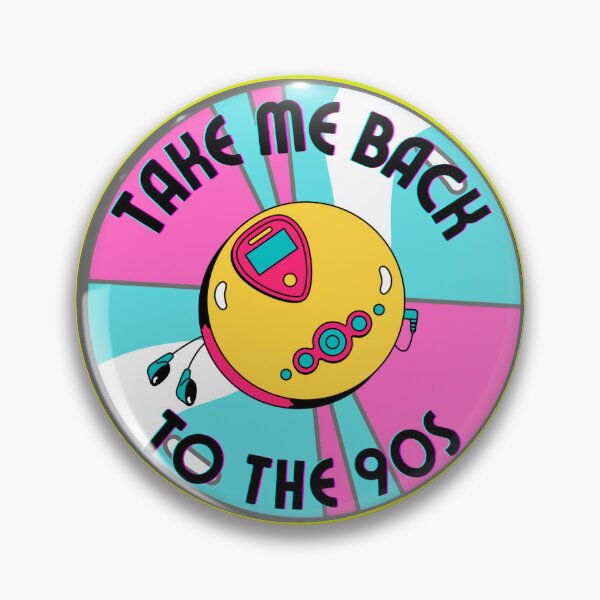 Item preview, Colorful Take Me Back To The 90s Discman And CD retro design yellow version designed and sold by Cora Gregory.