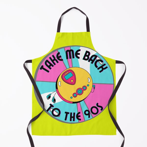 Item preview, Colorful Take Me Back To The 90s Discman And CD retro design yellow version designed and sold by Cora Gregory.