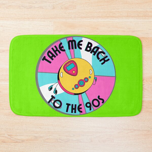 Item preview, Colorful Take Me Back To The 90s Discman And CD retro design green version designed and sold by Cora Gregory.