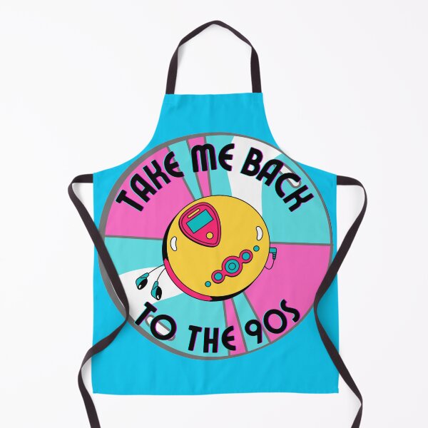 Item preview, Colorful Take Me Back To The 90s Discman And CD retro design Blue version designed and sold by Cora Gregory.