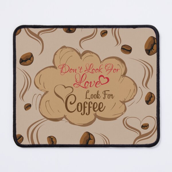 Item preview, Vintage coffee seamless pattern with funny coffee quotes for coffee lover gifts - Funny coffee quotes designed and sold by Alice-Elgawi.