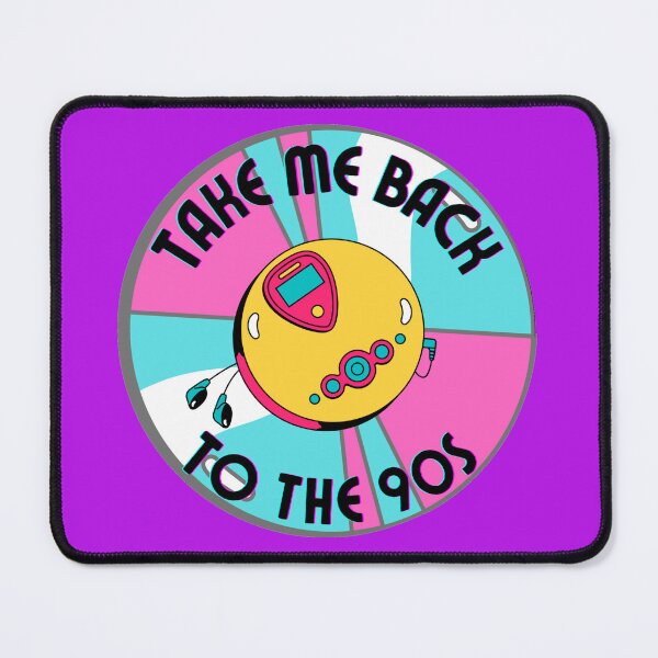 Item preview, Colorful Take Me Back To The 90s Discman And CD retro design purple version designed and sold by Cora Gregory.