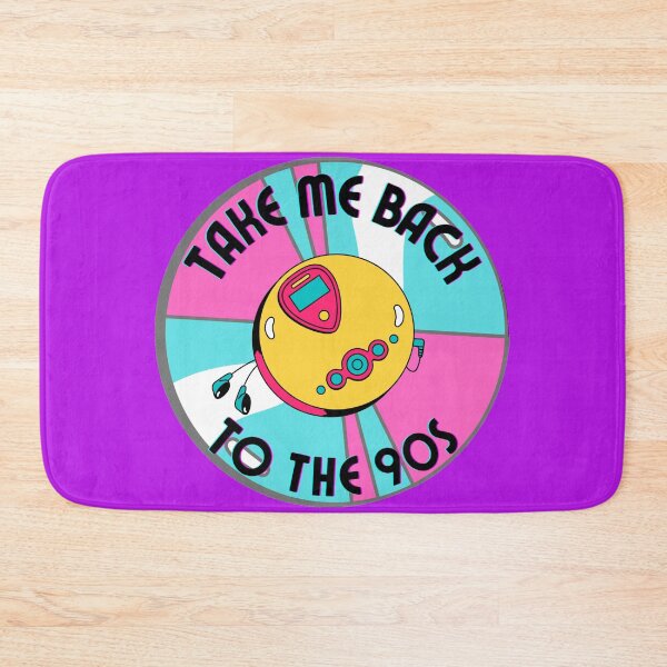 Item preview, Colorful Take Me Back To The 90s Discman And CD retro design purple version designed and sold by Cora Gregory.