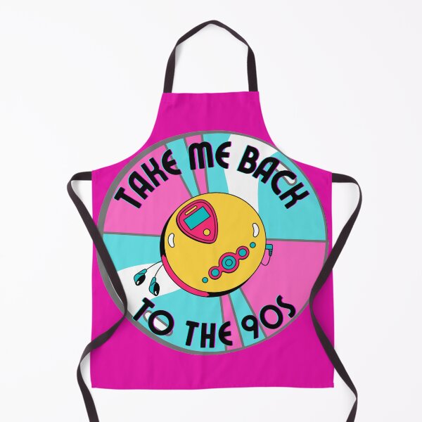 Item preview, Colorful Take Me Back To The 90s Discman And CD retro design pink version designed and sold by Cora Gregory.