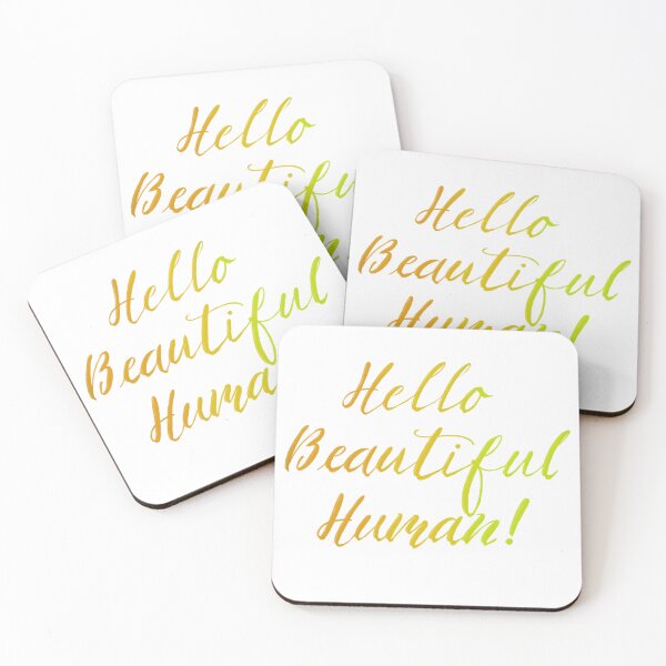 Item preview, Hello Beautiful Human!  designed and sold by TheBarefootMom.