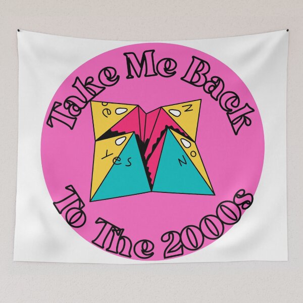 Item preview, Colorful Take Me Back To The 2000s paper fortune teller retro design designed and sold by Cora Gregory.