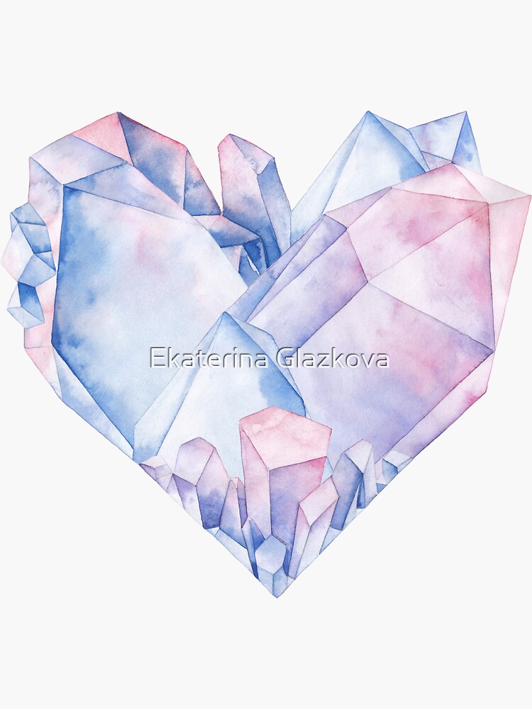 floral water crystal Sticker for Sale by prismapansy