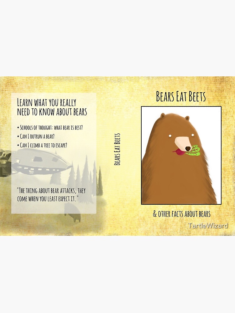 "Bears Eat Beets" Hardcover Journal for Sale by TartleWizard Redbubble