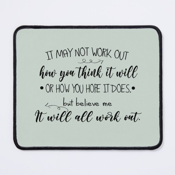 Item preview, It will work out - lasso quote designed and sold by Wenby-Weaselbee.