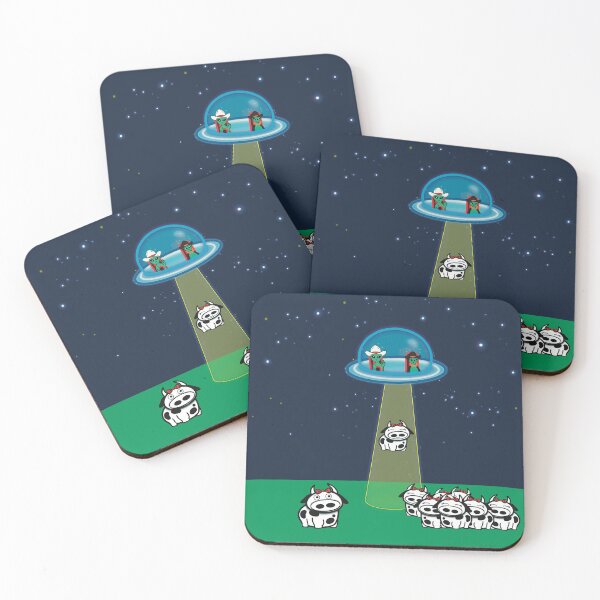 Item preview, UFO Abduction of Cows  designed and sold by FlippinTurtles.
