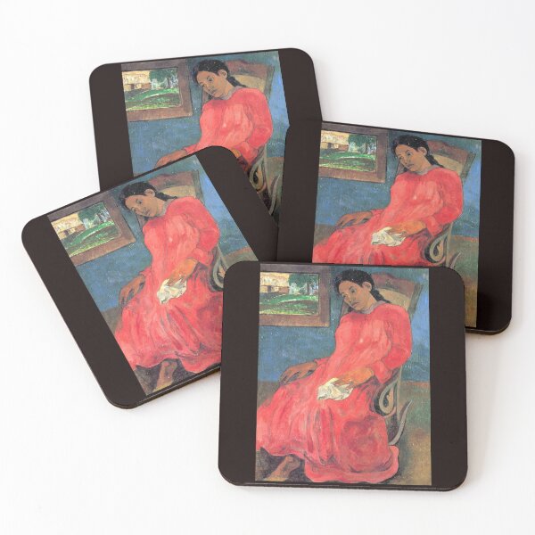 Item preview, 'Woman In Red Dress' by Gaugin (Reprint) designed and sold by Classic Visions Gallery.
