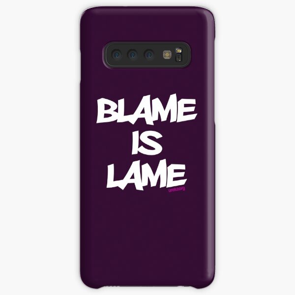 BLAME IS LAME! (white) Samsung Galaxy Snap Case