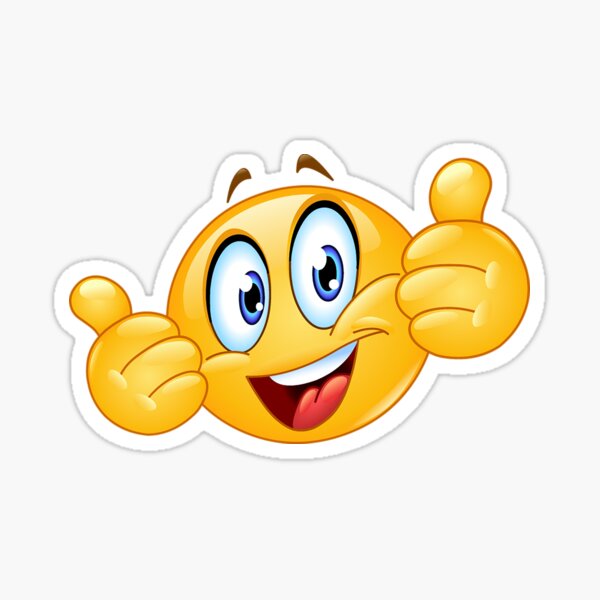 Emoji Thumbs Up Dude  Sticker for Sale by THEBLOOP