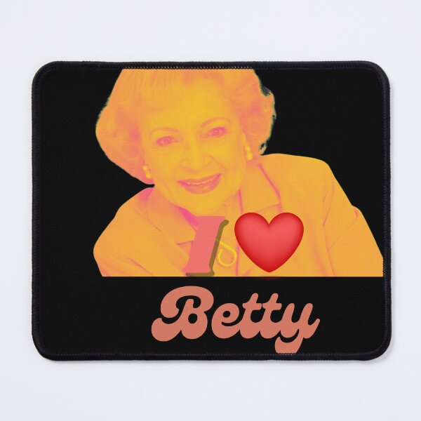 Item preview, I love Betty White 80's retro potrait bubble letter tshirt, sticker Golden Girls designed and sold by Paintingladycat.