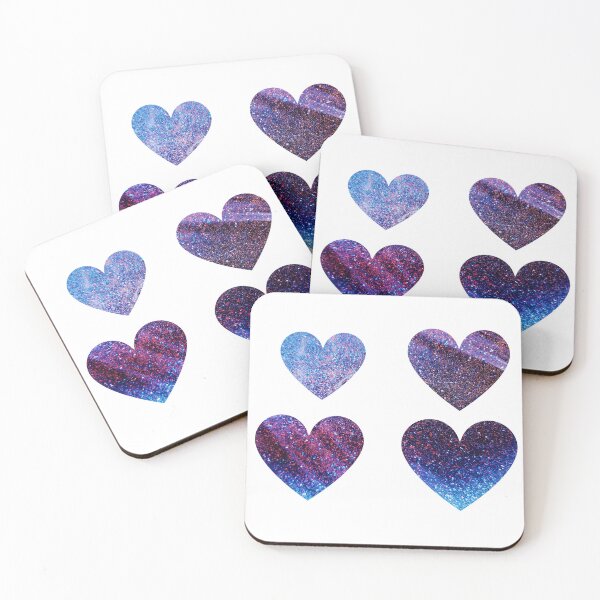 Item preview, Glitter heart sticker pack designed and sold by LukjanovArt.