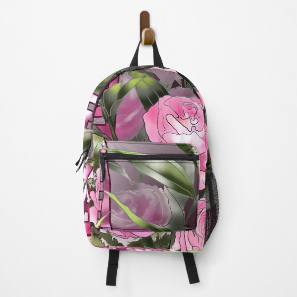 Item preview, Pretty pink watercolor roses and a chinese lattice designed and sold by CuisineCat.