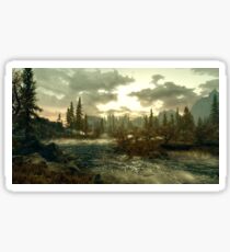 Skyrim landscape Sticker