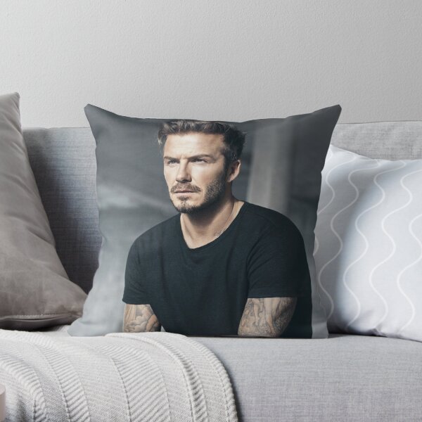 David Robert Joseph Beckham Art Throw Pillow for Sale by obyag