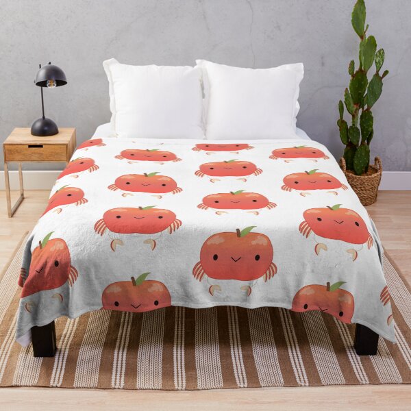 Item preview, Cute Crab Apple Flat Illustration (Fruit Animal) designed and sold by Vectorations.