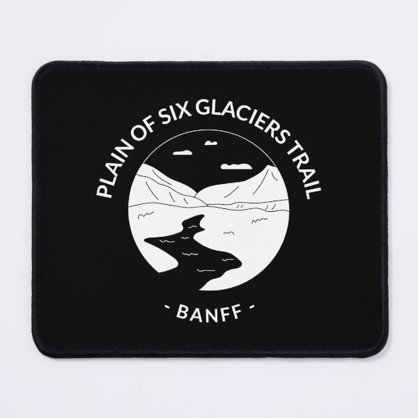 Item preview, Plain of Six Glaciers - Alberta Landscape Black and White Gift designed and sold by CJacobsDesigns.